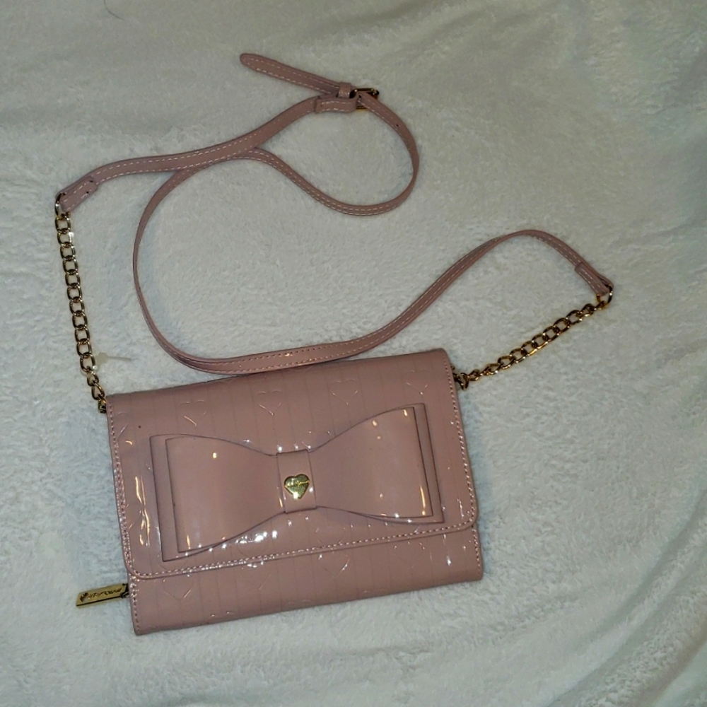 NEW Blush Pink Betsey Johnson crossbody bag